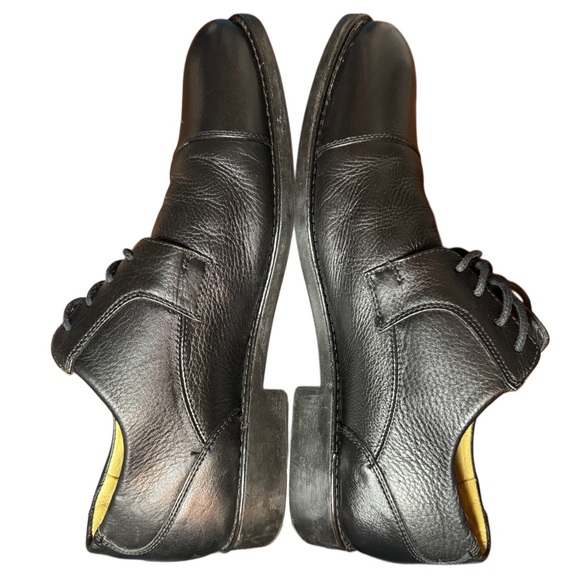 Studio Belvedere Size 11.5 Duke Cap Toe Comfort Dress Shoes Black Leather main image 5